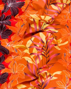 Polynesian fabric MANAVA Orange - Tissushop